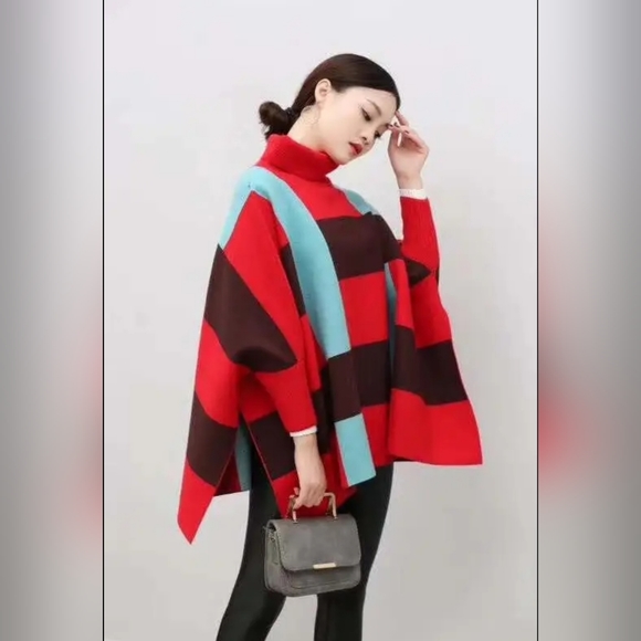 Stylish Soft Cozy Poncho - Picture 1 of 17
